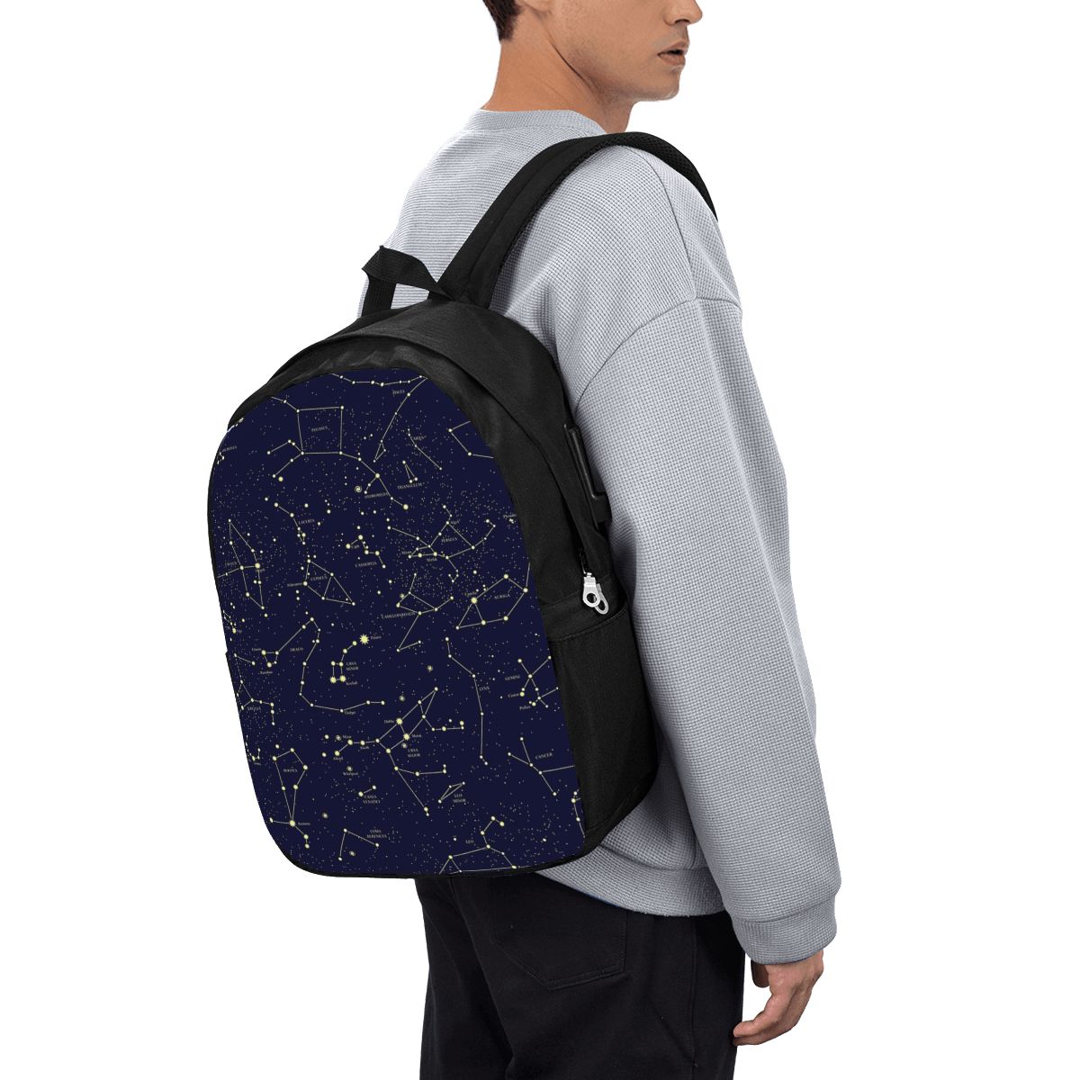 Laptop Bag - 밤하늘 황금 천상의 별 조디악 별자리