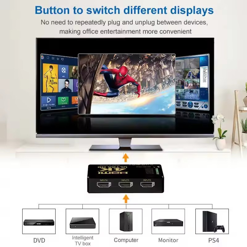 3입력 1출력 HDMI 호환 스위치 HD 4K 비디오  - Hdmi Cable 리뷰 및 가격