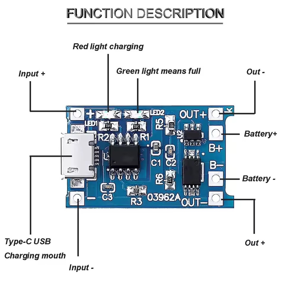 18650 리튬 배터리용 USB-C 5V 1A 충전 모 - Usb Hub 리뷰 및 가격