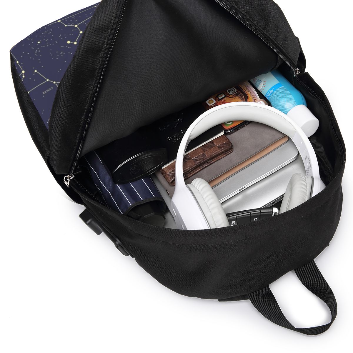 밤하늘 황금 천상의 별 조디악 별자리 배낭 여행 노트북 - Laptop Bag 리뷰 및 가격