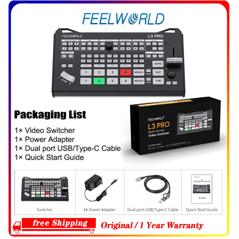 FEELWORLD L3 PRO 5채널 비디오 스위처 믹 - Hdmi Cable 리뷰 및 가격