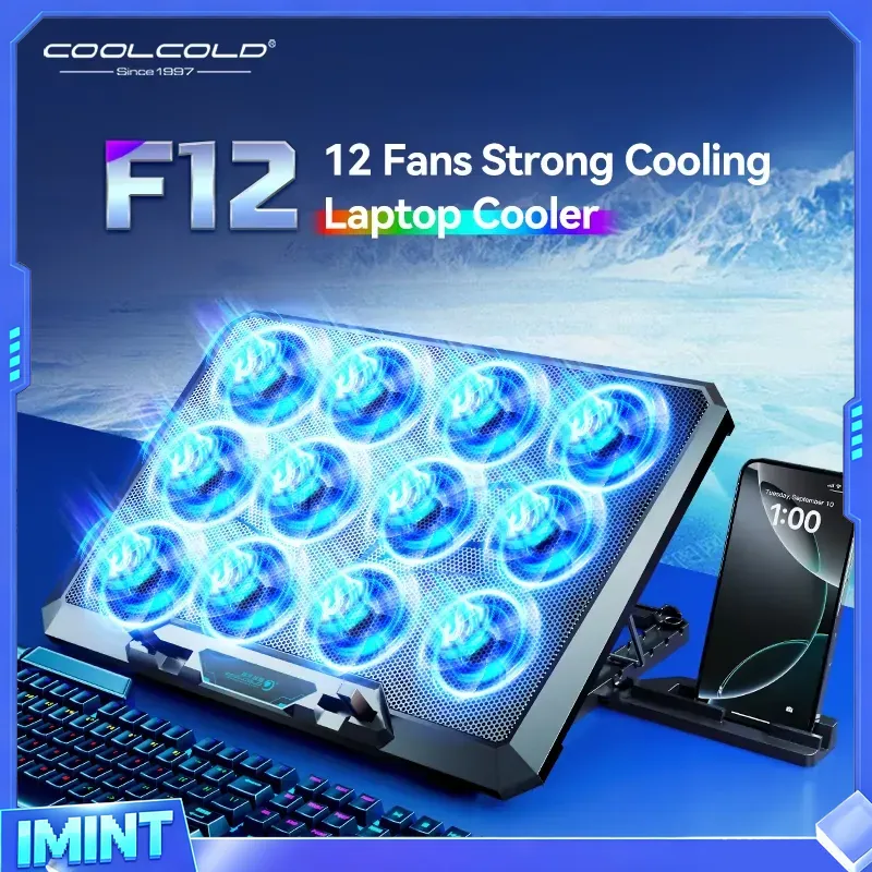 COOLCOLD 노트북 쿨링 패드(12개의 저소음 팬  - Laptop Cooling Pad 리뷰 및 가격